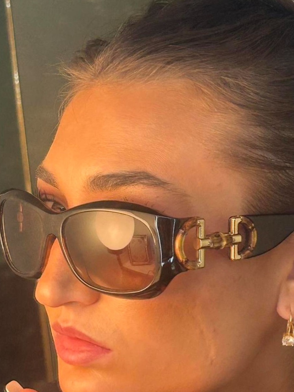 Gucci GG2970/S Tortoiseshell Bamboo Horsebit Sunglasses